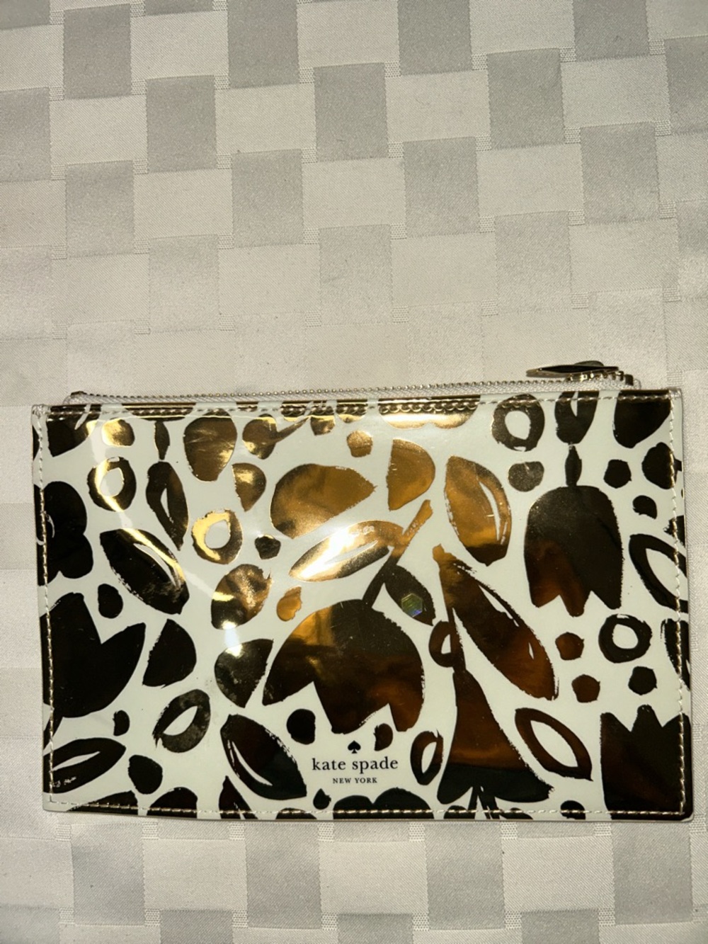 Kate Spade New York Golden Flower Pencil Pouch